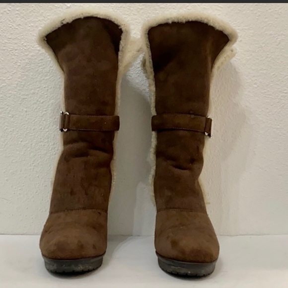 Authentic Gianvito Rossi suede leather boots sz 8 - Picture 4 of 16